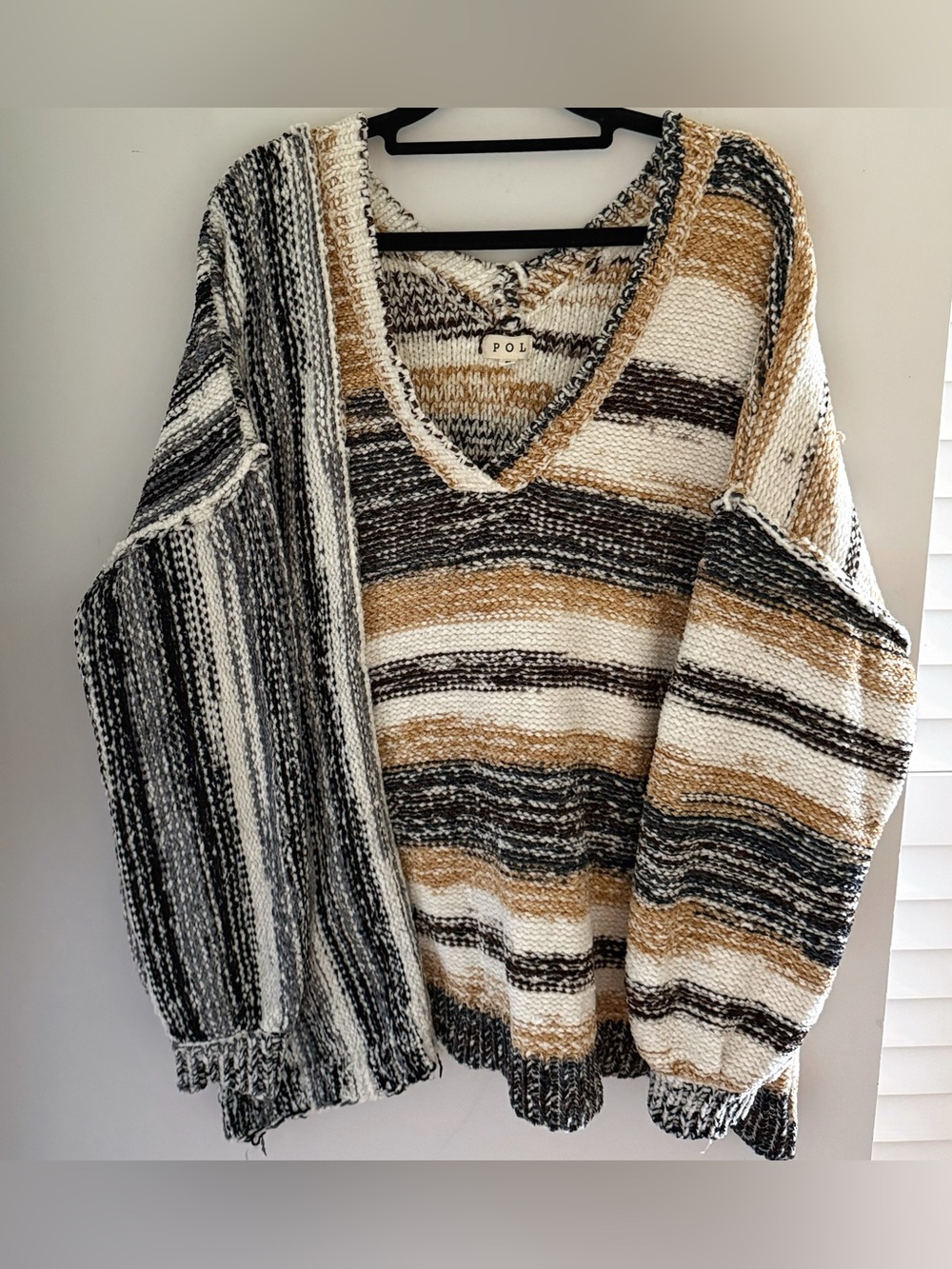 POL Oversized V-Neck Sweater L
